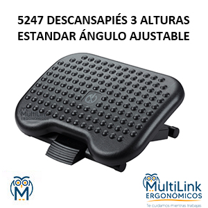 DESCANSAPIES 3 ALTURAS ESTANDAR ANGULO AJUSTABLE - ref 5247